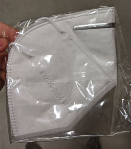Masque respiratoire jetable KN95